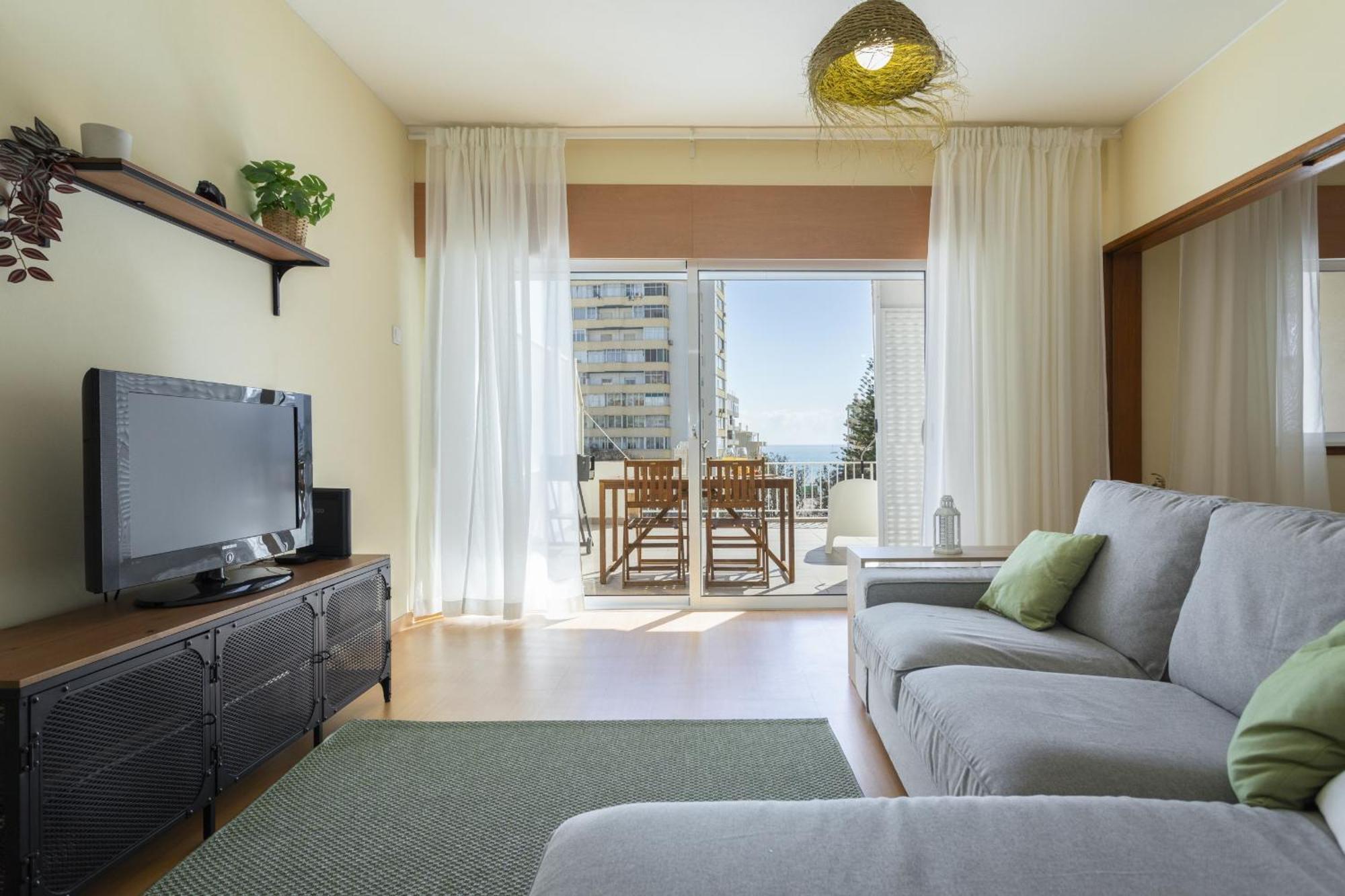 New! Quarteira Sea View Daire Dış mekan fotoğraf
