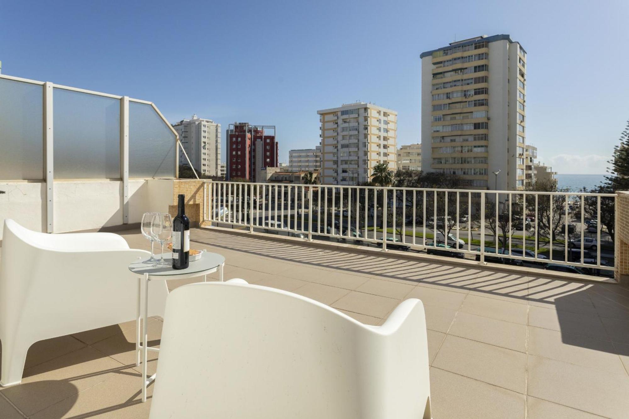 New! Quarteira Sea View Daire Dış mekan fotoğraf